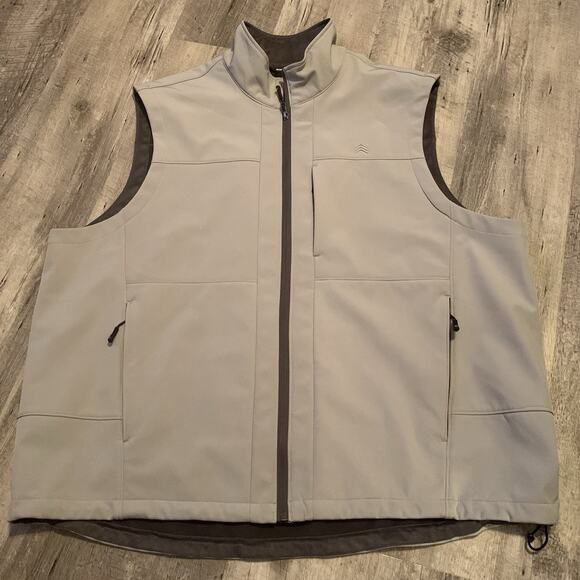 Solaris Vest Mens 2XB Big STONE Performance Comfort Stretch Outerwear Full Zip - Picture 1 of 6